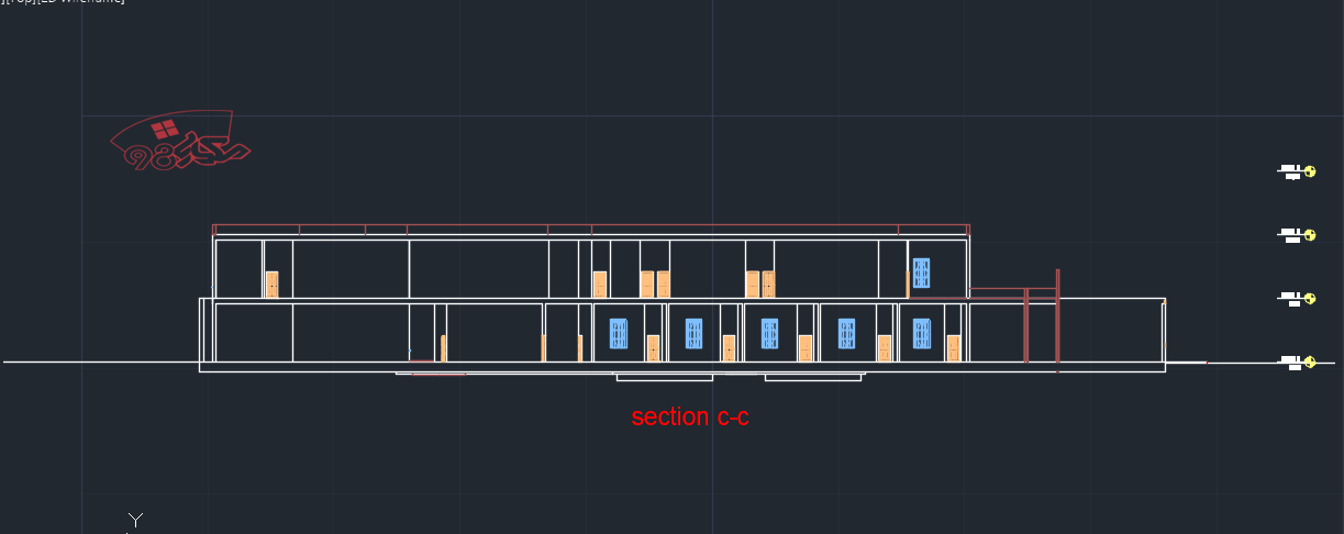 پروژه معماری مدرسه ابتدایی 12 کلاسه کامل | معماری 98-15