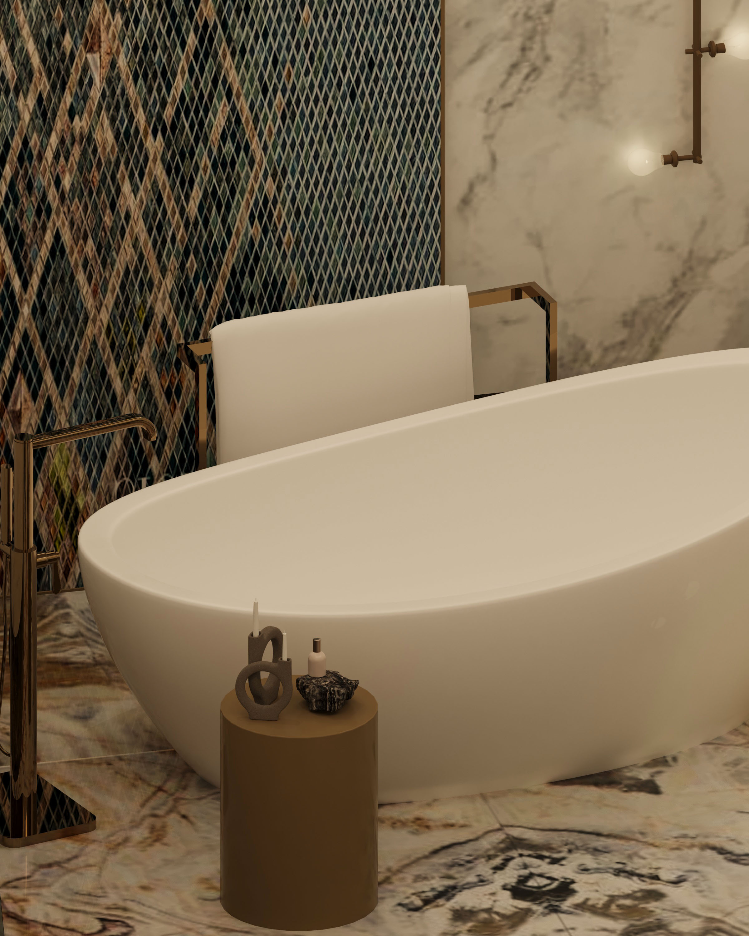 Ivory Haven | Luxury Master Bathroom-3