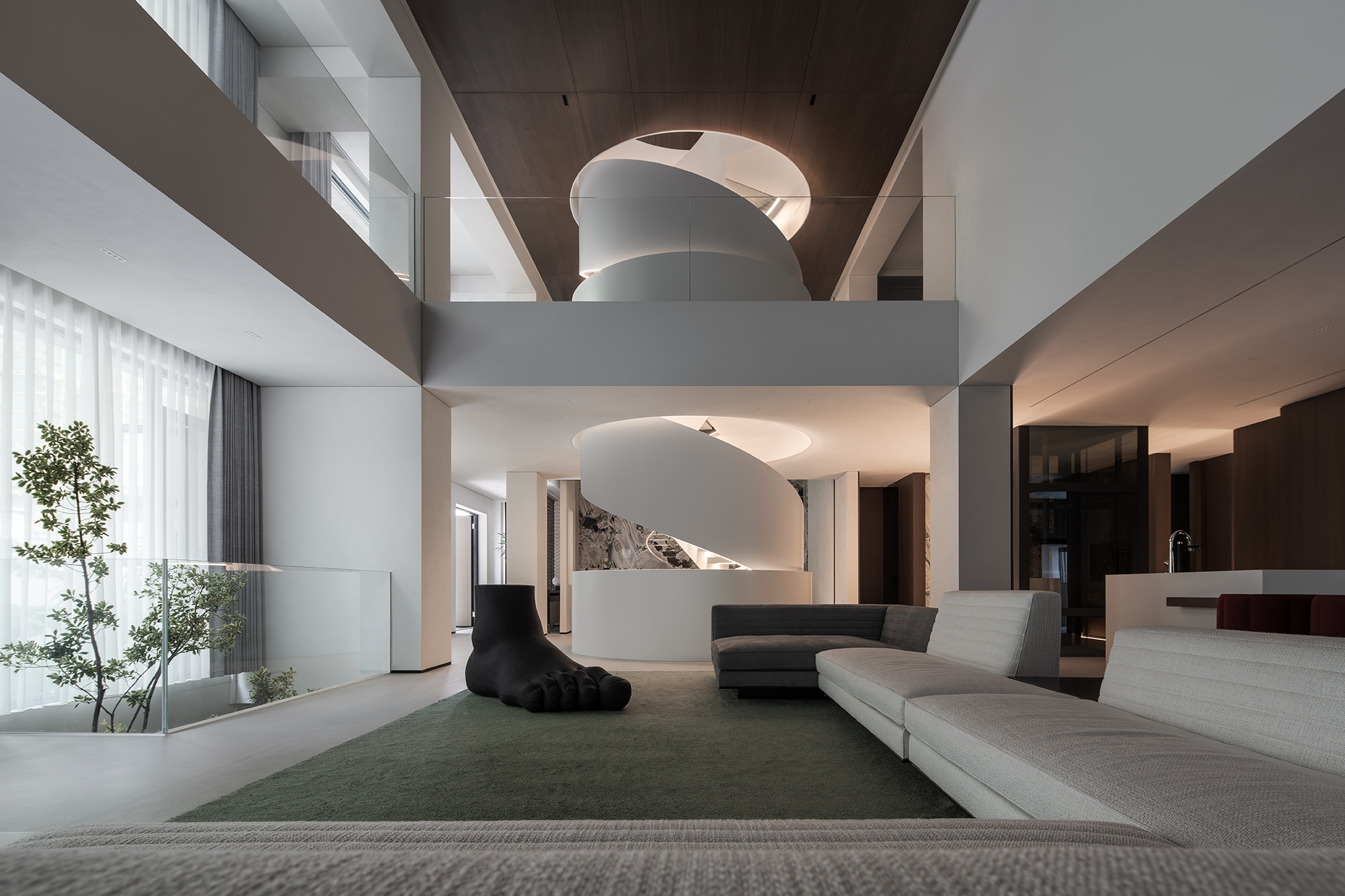 安生设计 吴振宝新作｜1500㎡ 现代别墅，游园如心-36