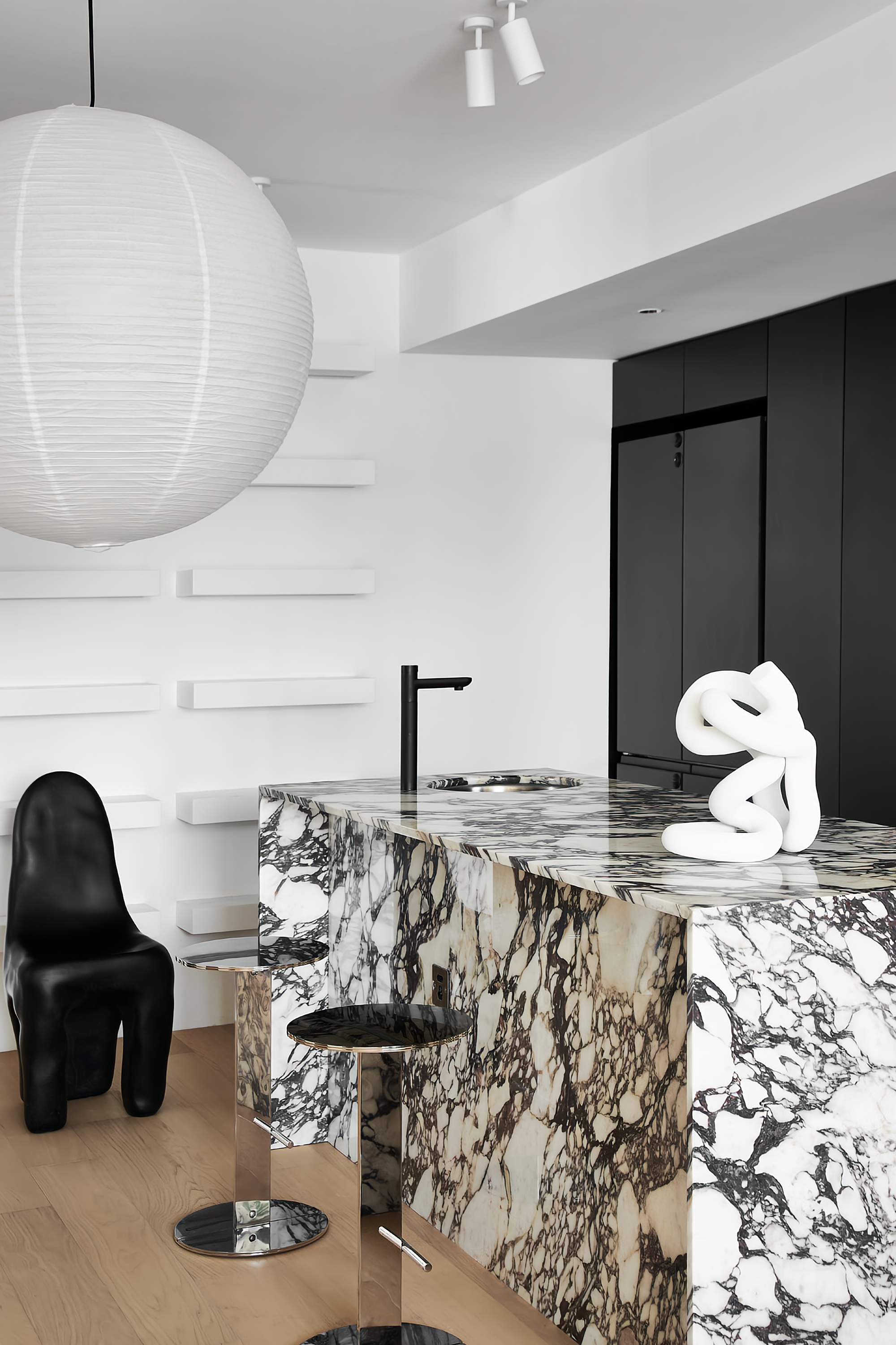 宝格丽大理石打造的小家丨中国北京丨NOTHING DESIGN-18