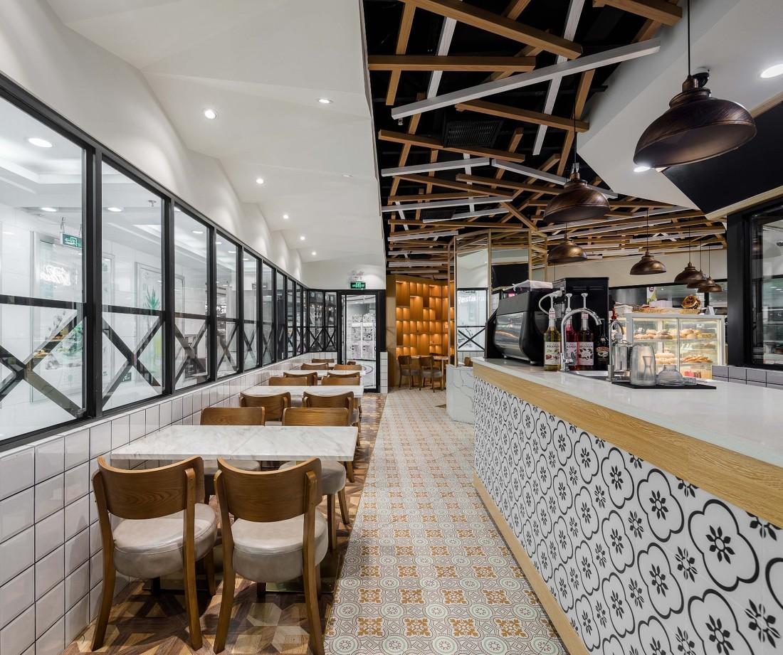 几何斑驳-- 自然拼接美学 | 木芯设计面包店-16