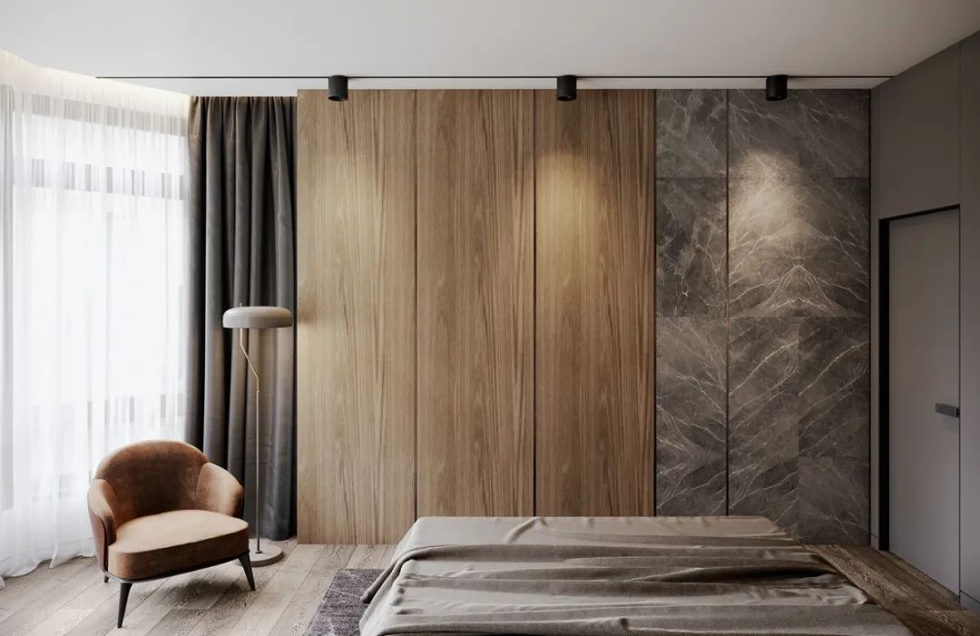 105㎡温润住宅，简约实木与大理石的完美结合-91