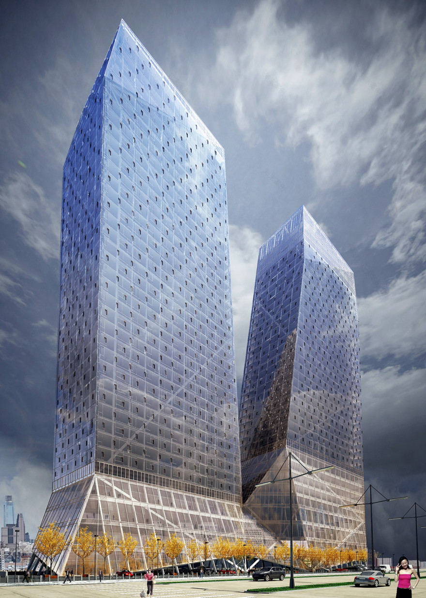 杭州 V 塔楼——现代金融中心的绿色地标-21