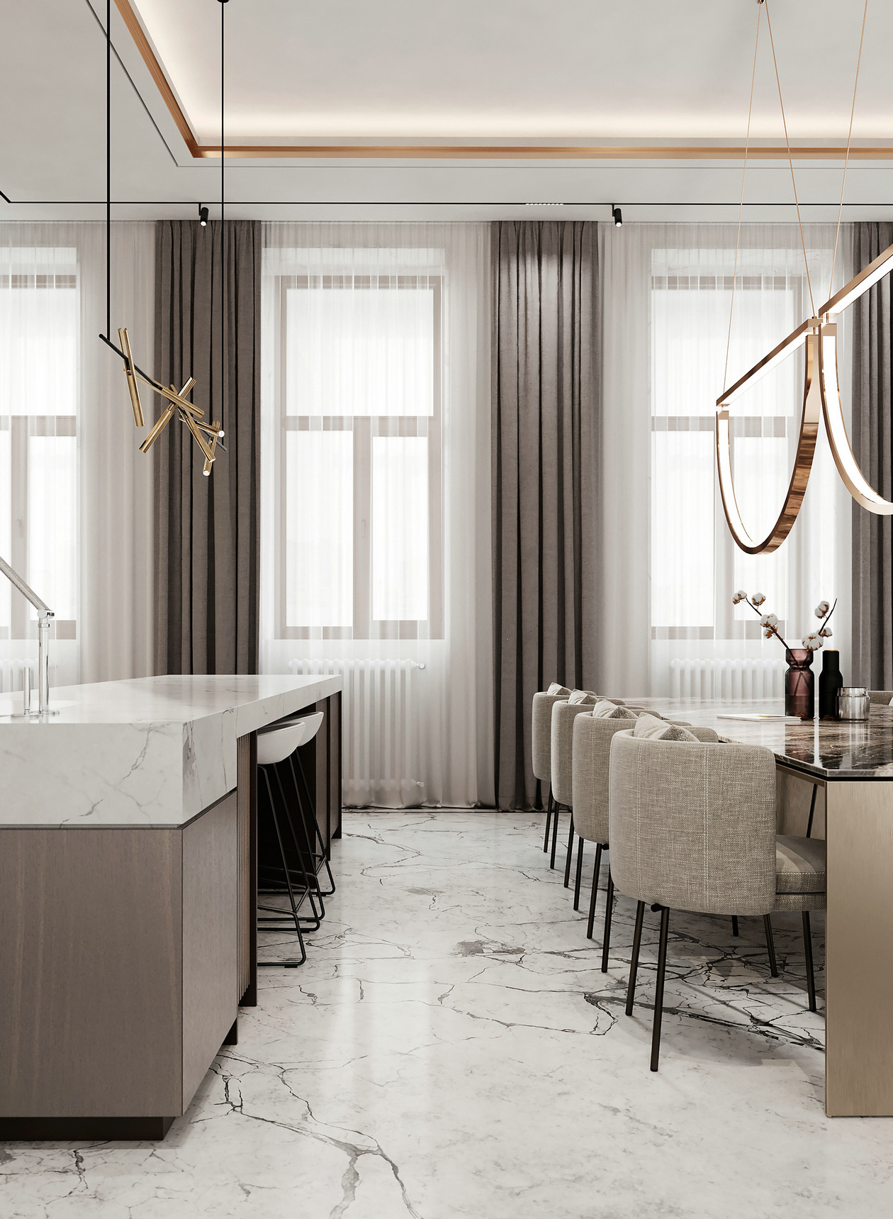 高级灰色系住宅设计 凝结时光的美，塑造高雅生活-10