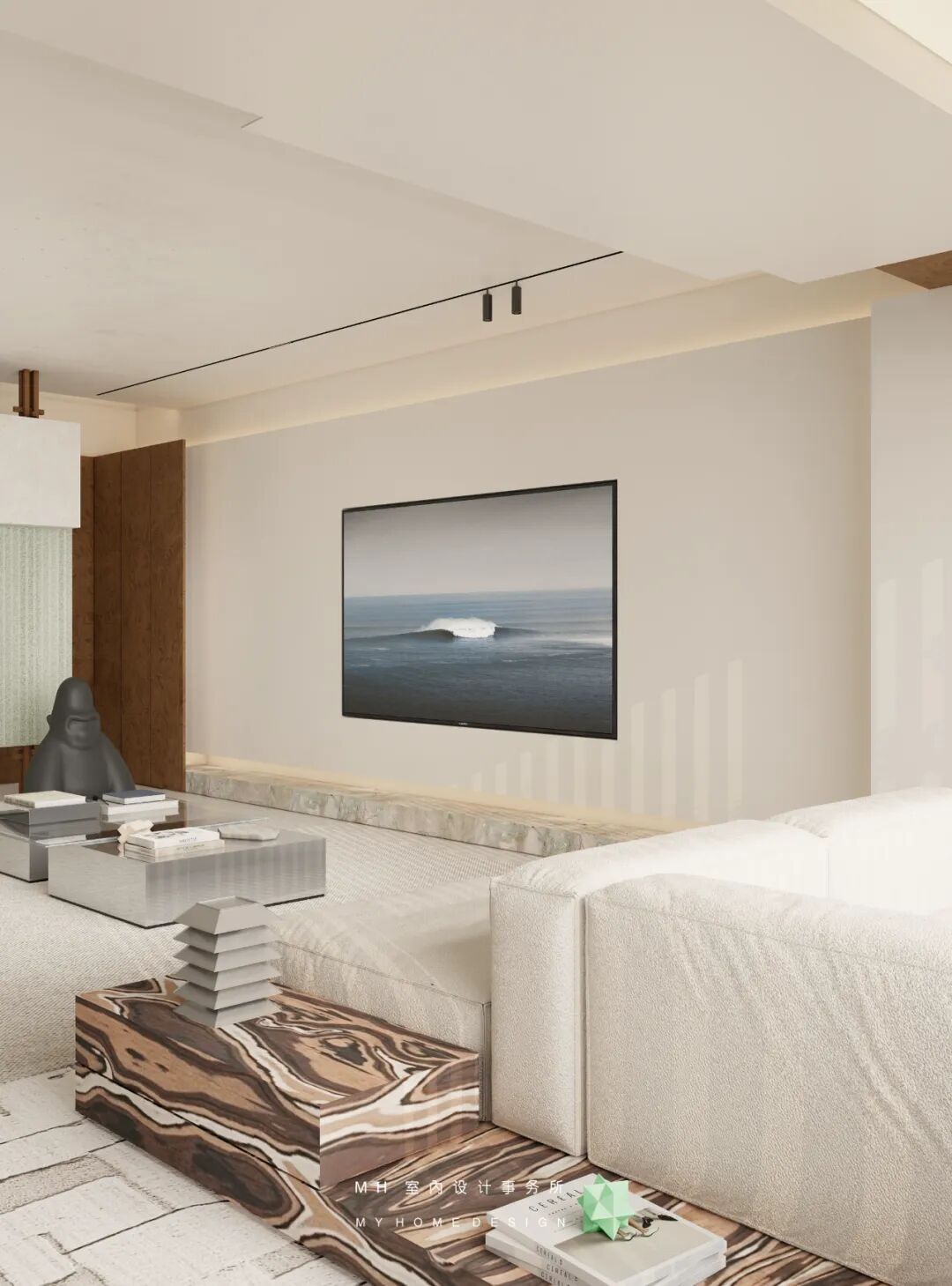 【首发】MH设计新作：自由·归属▏当代豪宅的极简艺术，让生活更有腔调-65