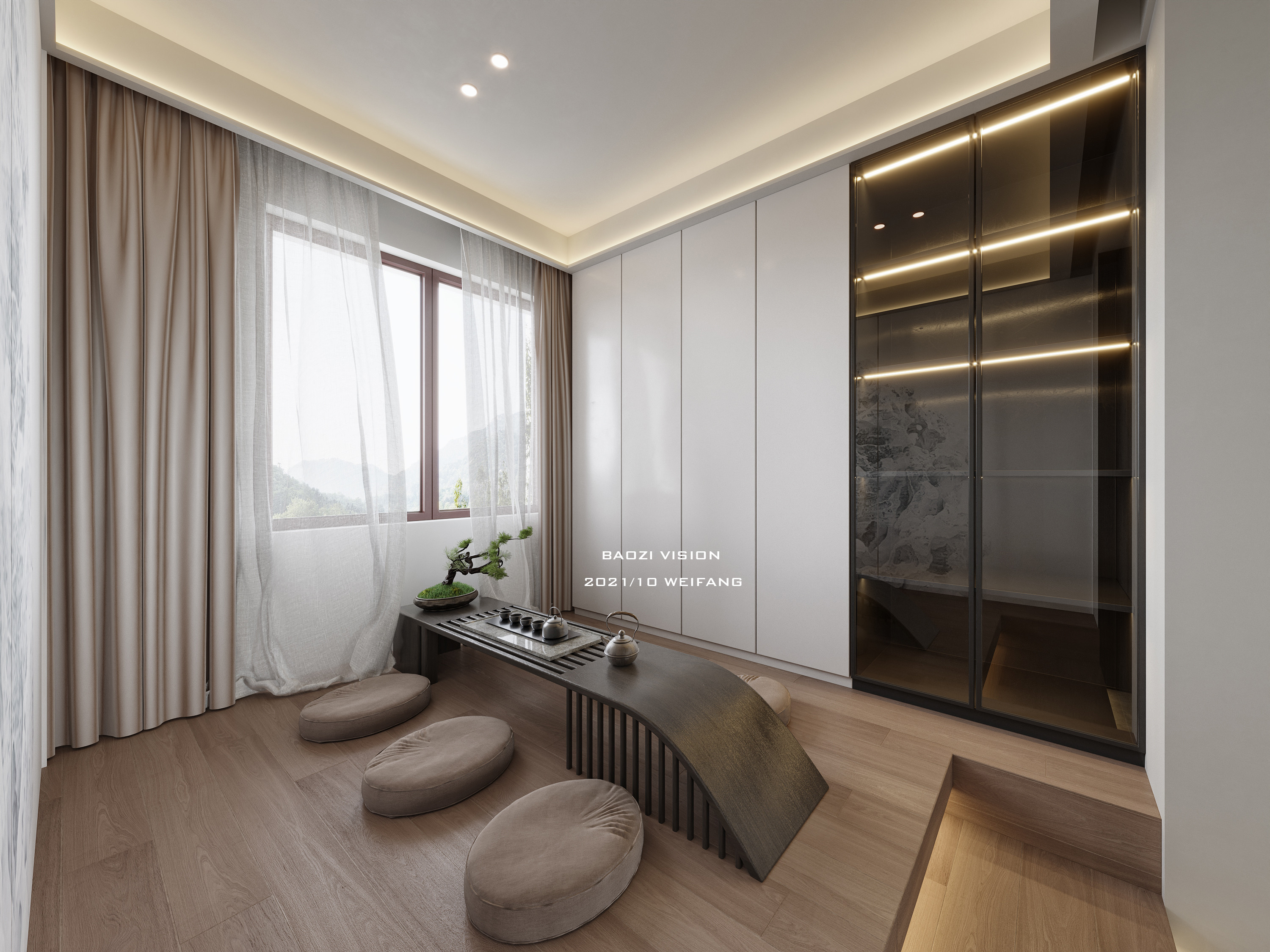 现代黑白灰家居一套-5