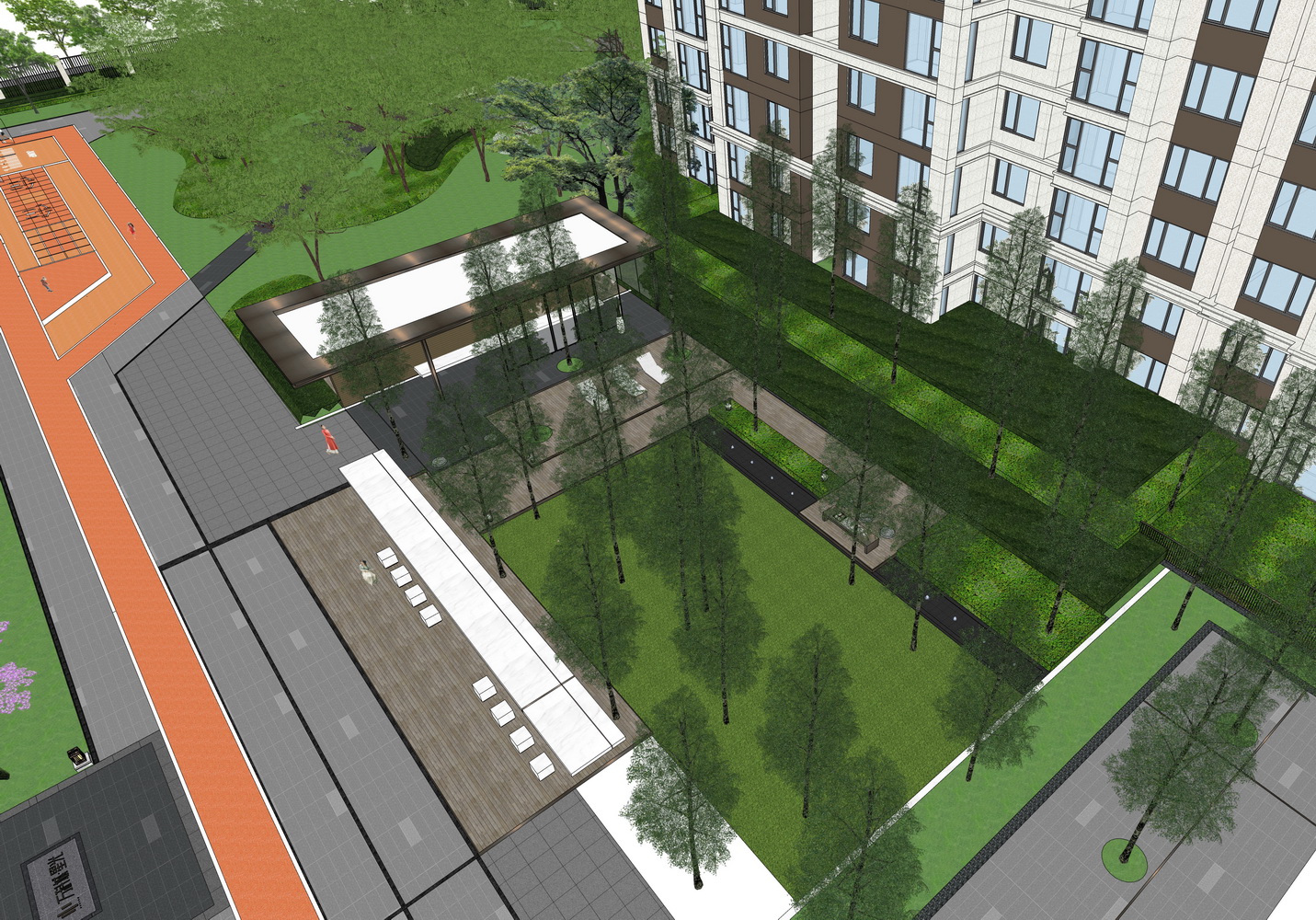 万科城星光会客厅SU模型-5