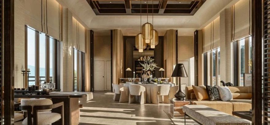 176㎡新中式美学宴会厅样板间设计丨紫香舸设计-29