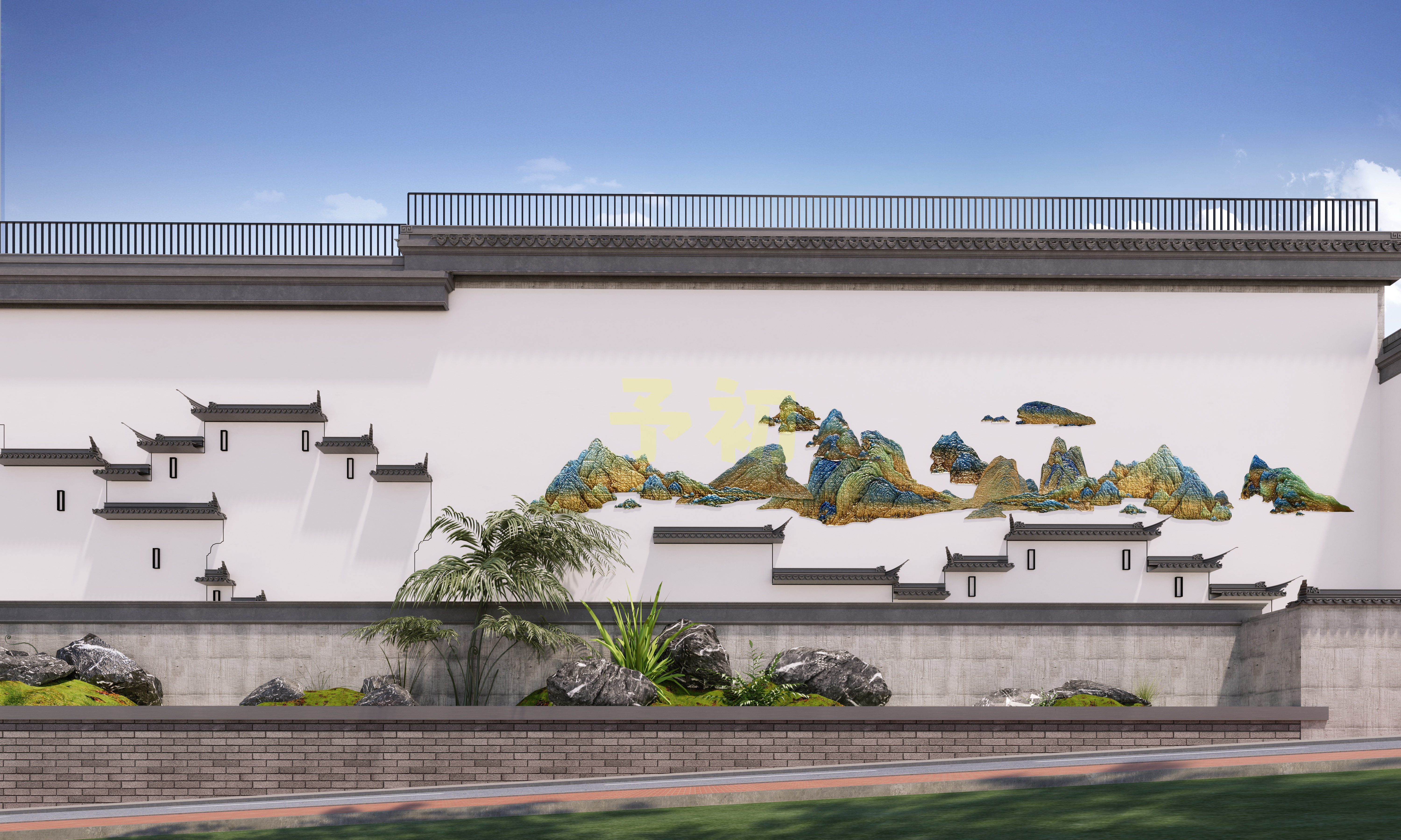 室外文化墙效果-3