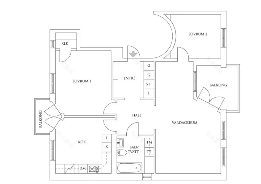 瑞典港口夜色吉他公寓-16