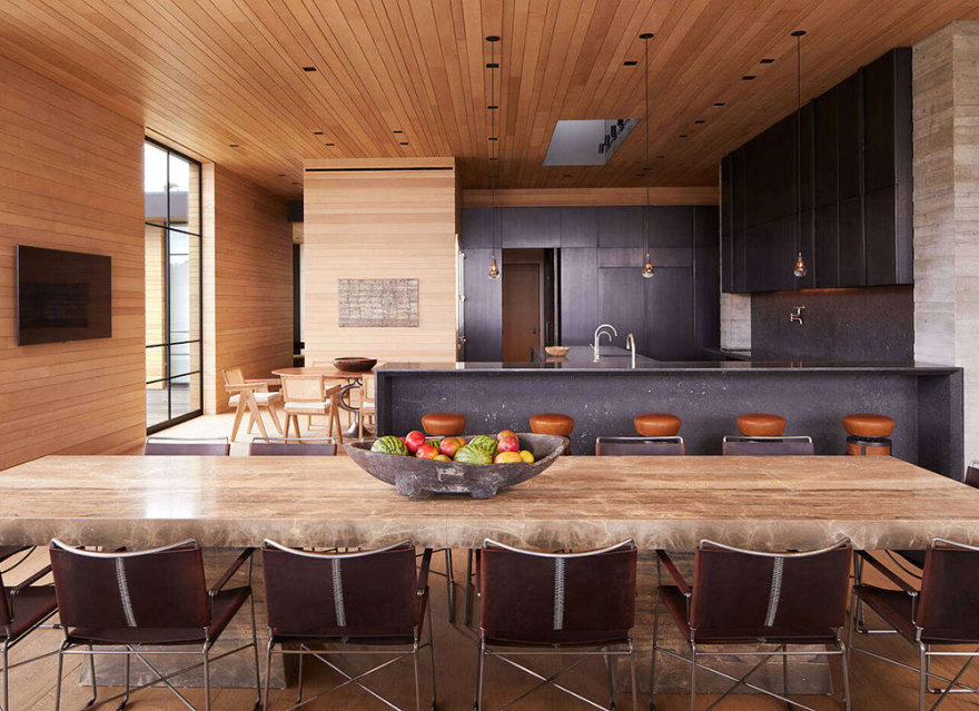 加州圣塔莫尼卡山巅现代豪华别墅-7