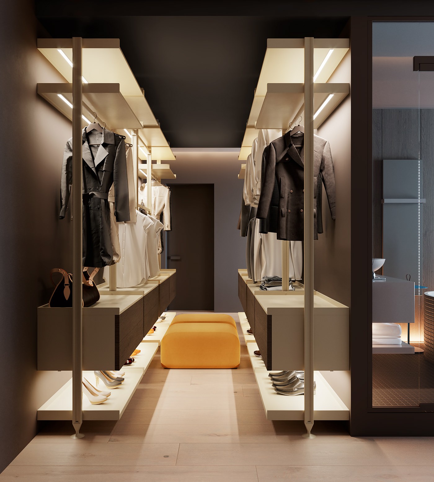 74㎡橘色系公寓设计 明媚的小尾巴，清爽好活力-11