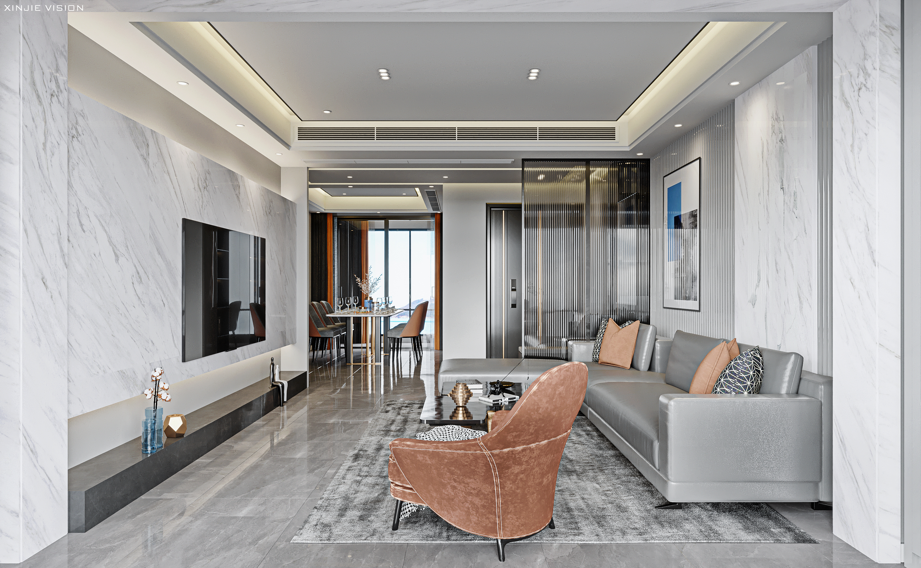 橙意之作，演绎室内设计艺术-7