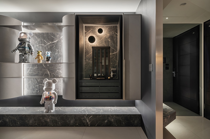 台南33坪灰韵蕴藏金属光住宅设计丨中国台南丨乔治黑羊设计-37