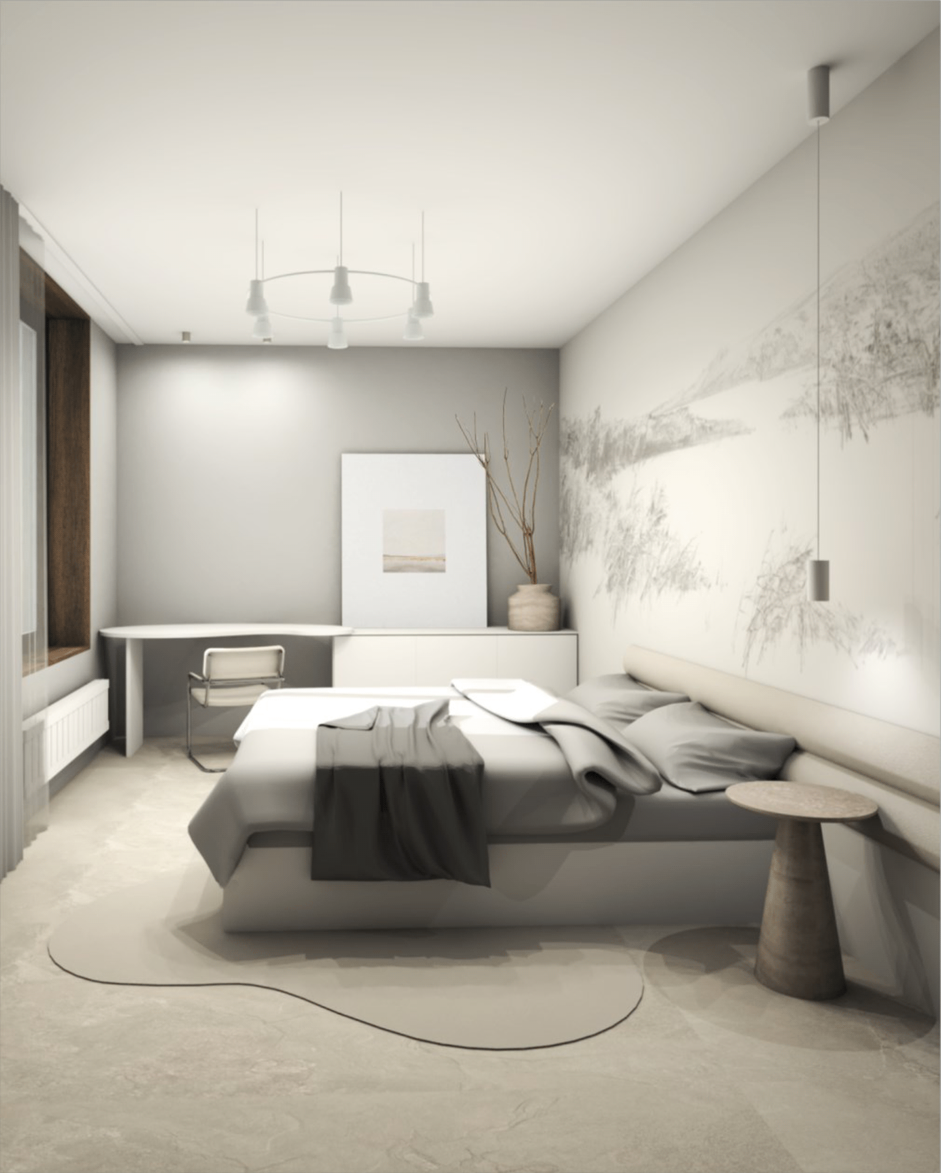 室内设计毕业设计  60平公寓设计-9