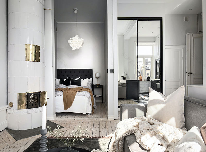 迷你黑白公寓 | 小空间大利用-12