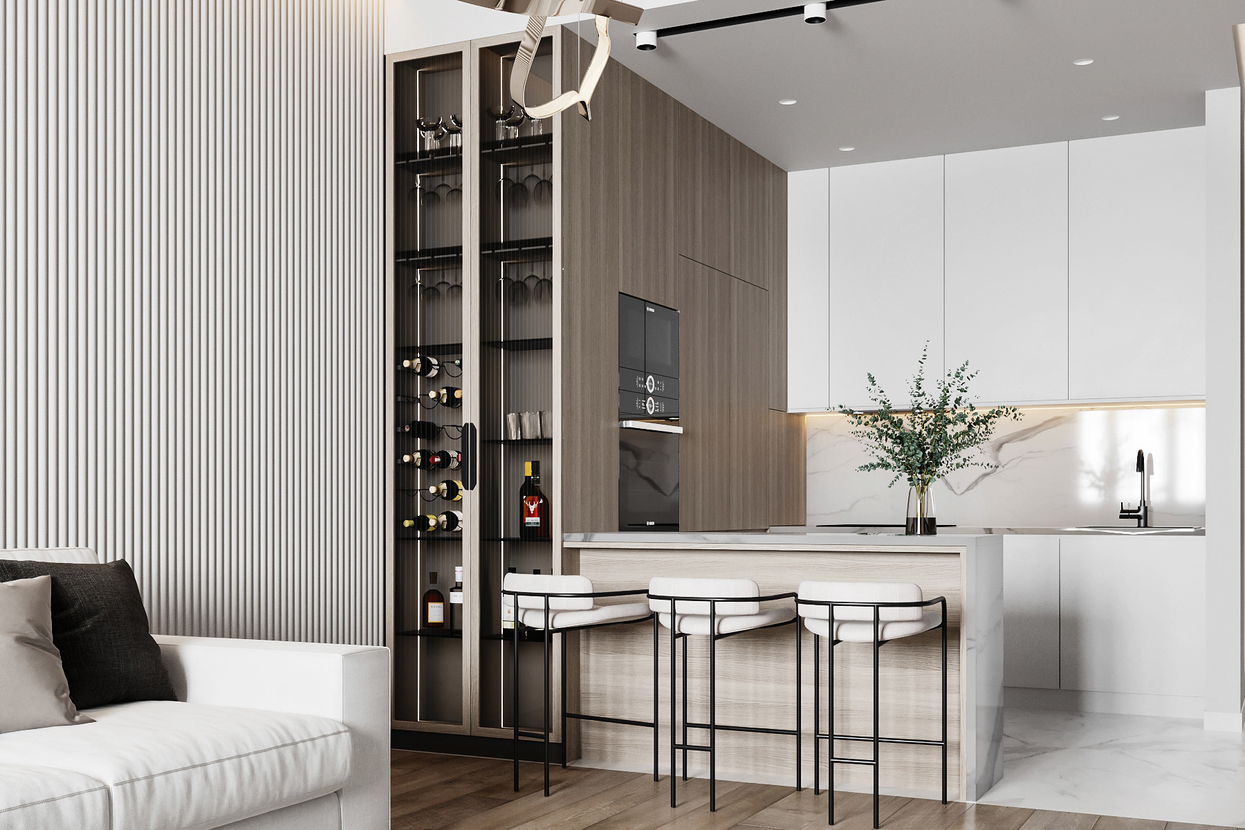 高级灰色系小空间公寓设计 既优雅又舒适-6