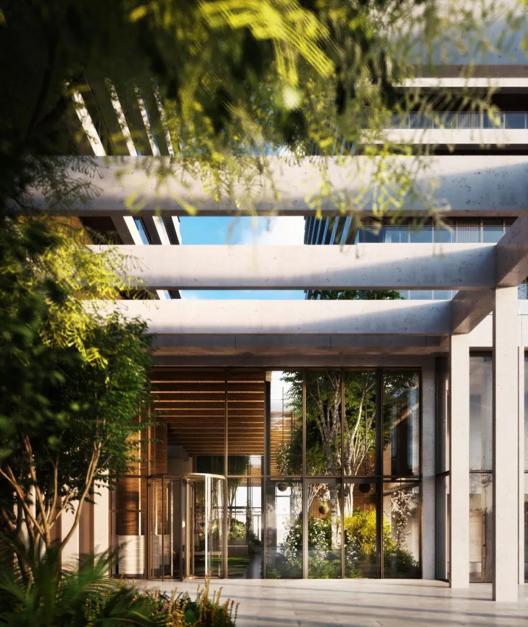 伦敦顶级花园豪宅 Wardian | 几何大胆线条与翠绿自然的完美融合-18