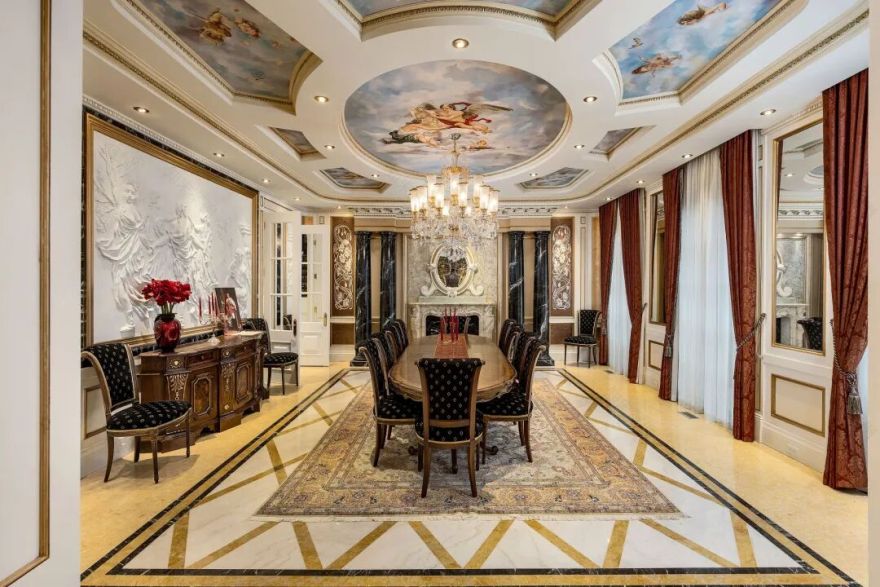 多伦多顶级法式庄园:16间浴室的艺术殿堂,奢享西斯廷穹顶下的玫瑰人生-11