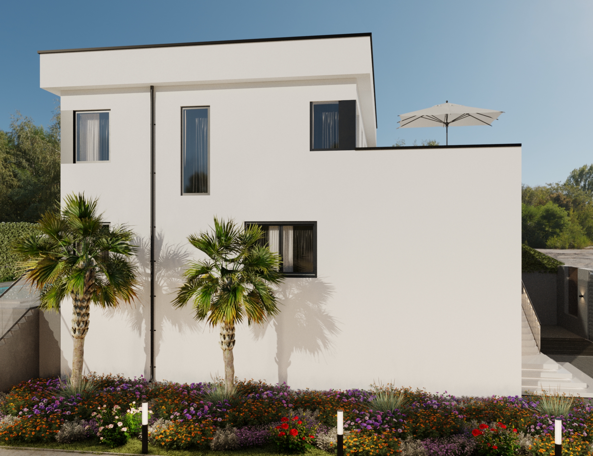 Modern White house-4