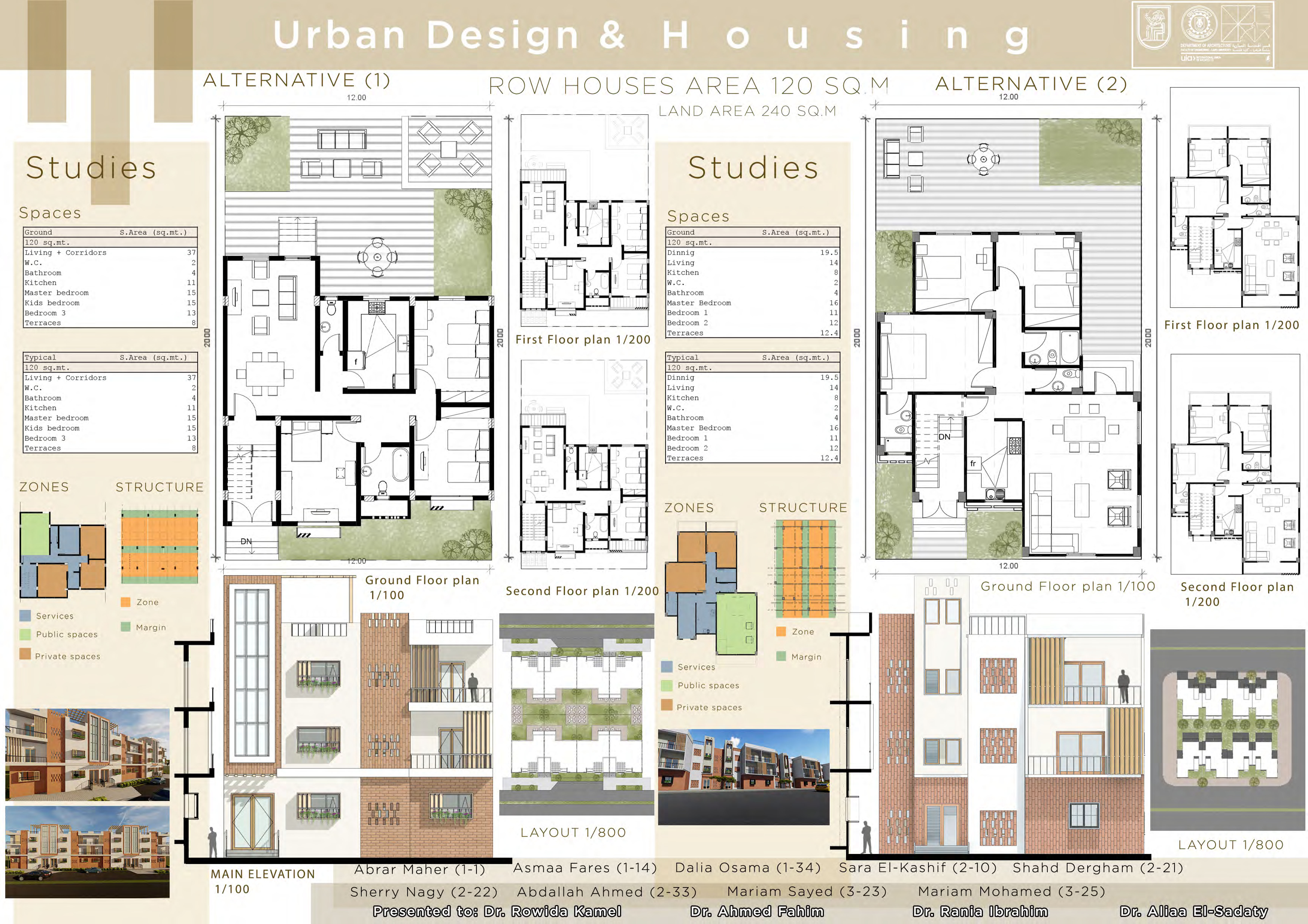 城市设计住房项目丨埃及开罗丨开罗大学建筑系三年级学生-17