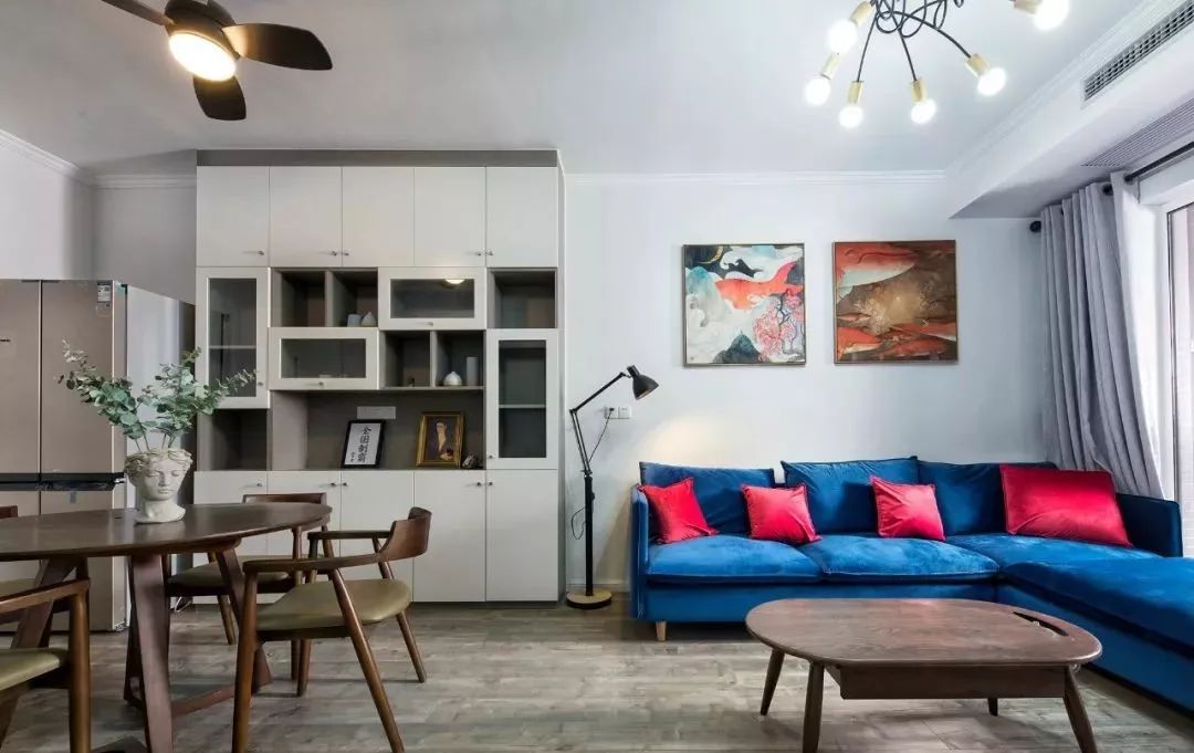 72 平米混搭小两居,复古又时髦的优雅之家-3