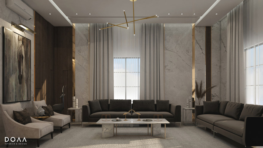 舒适与豪华别墅内部丨Doaa Interior-11