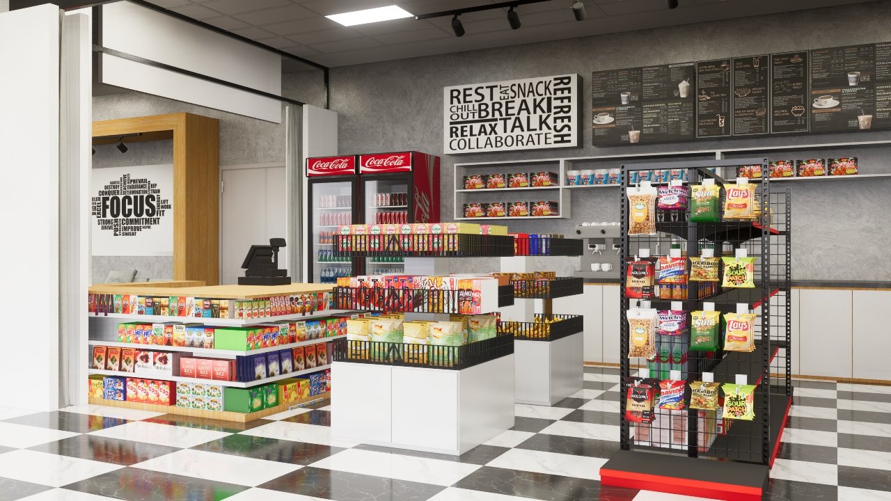 7443. Free Sketchup Modern Stores Interior Model-4