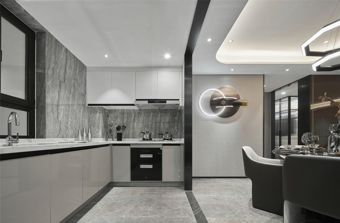 ML·A 设计 | 水墨清欢 玄关,金属与自然纹理的完美融合-30