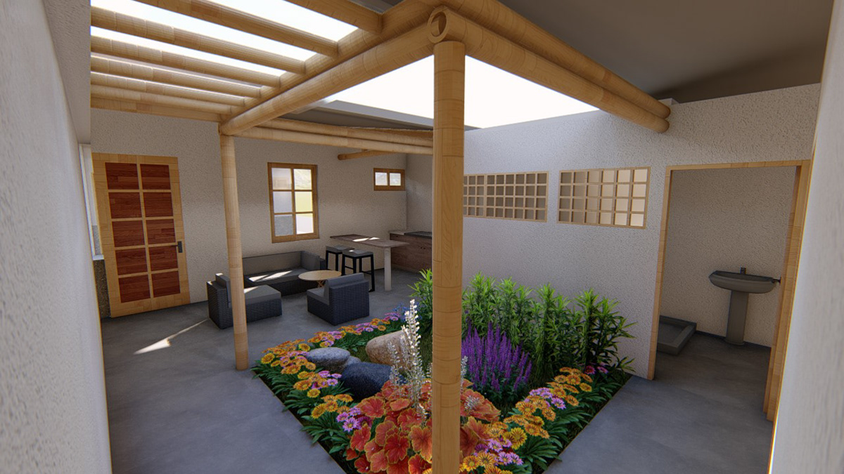 Vivienda Bahareque tipología medianera-6