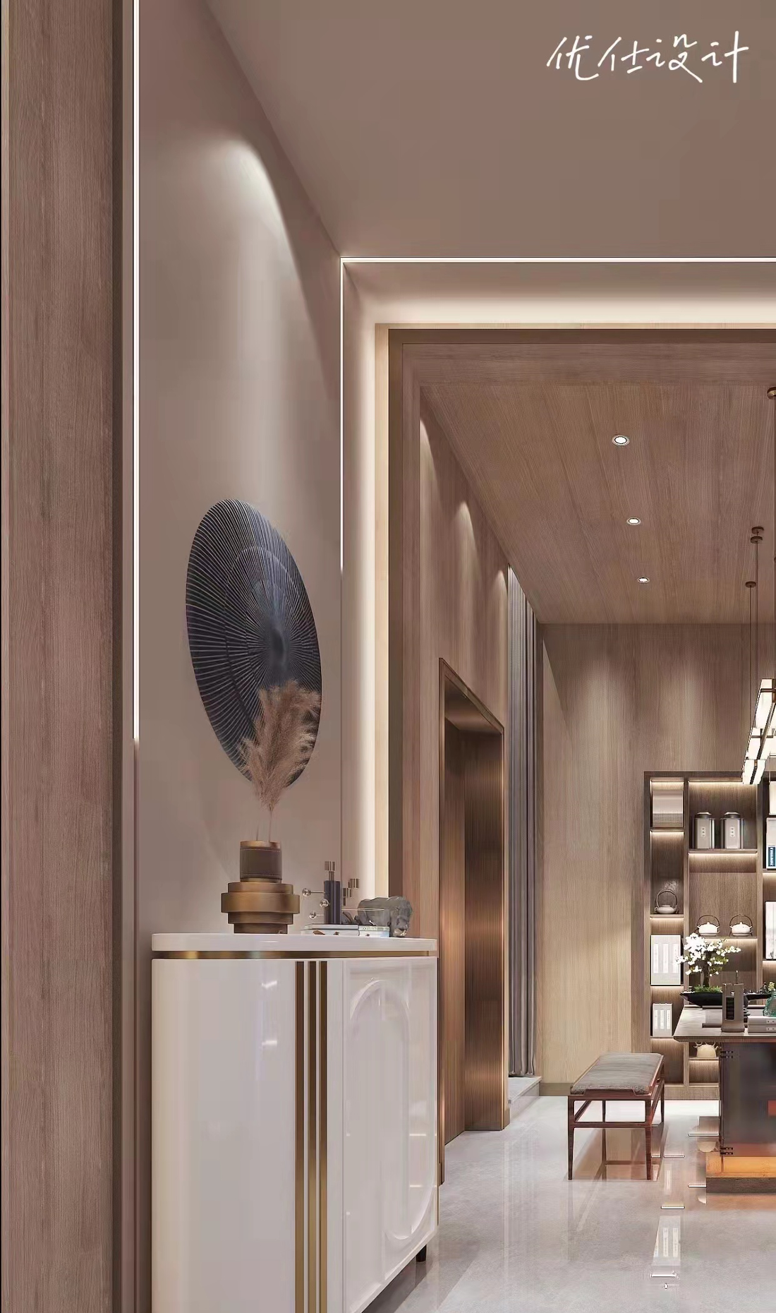 现代中式传承之美·镂空雕花窗格的温婉室内设计-7