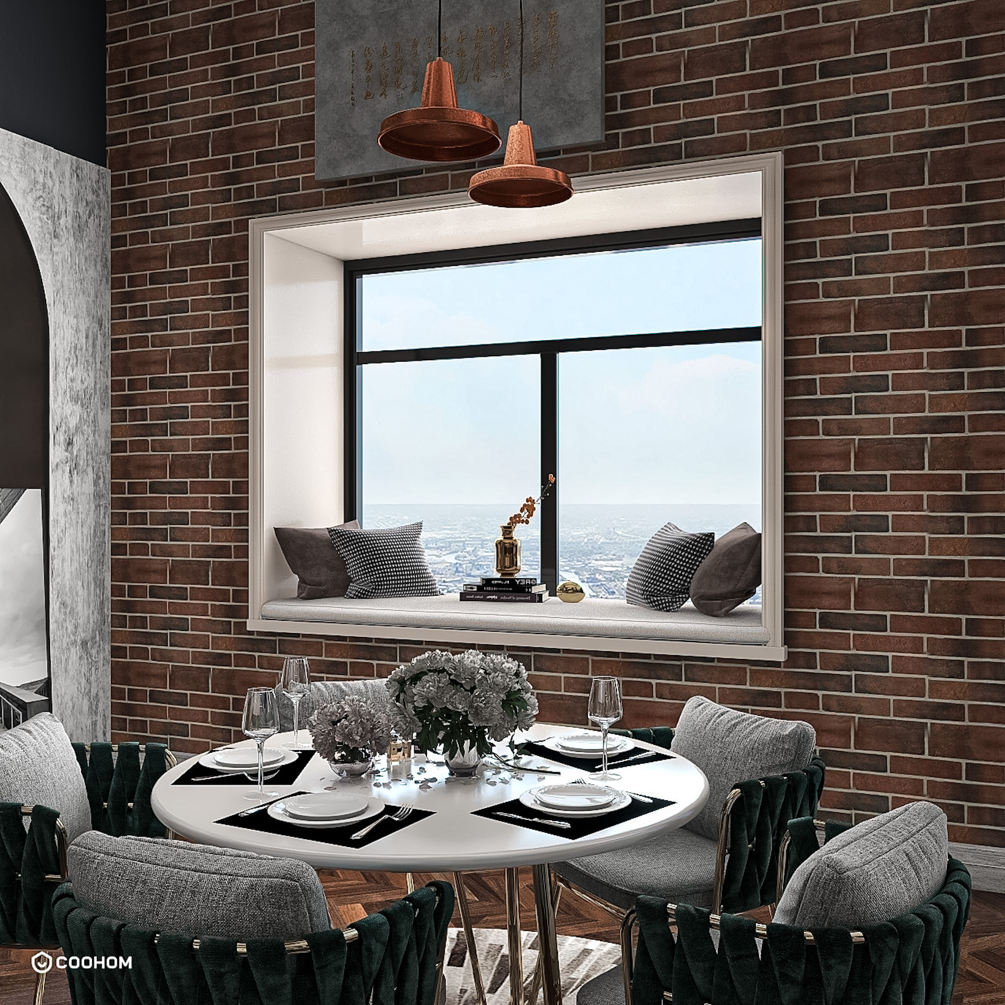 A twin house with industrial style-5