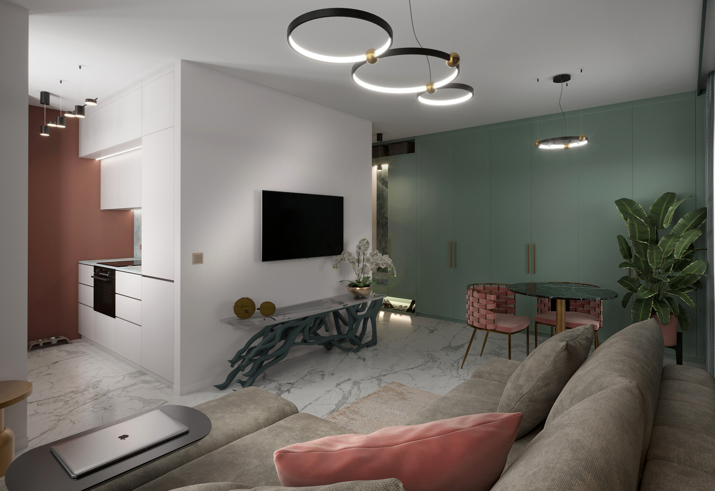 现代风格一居室设计-4