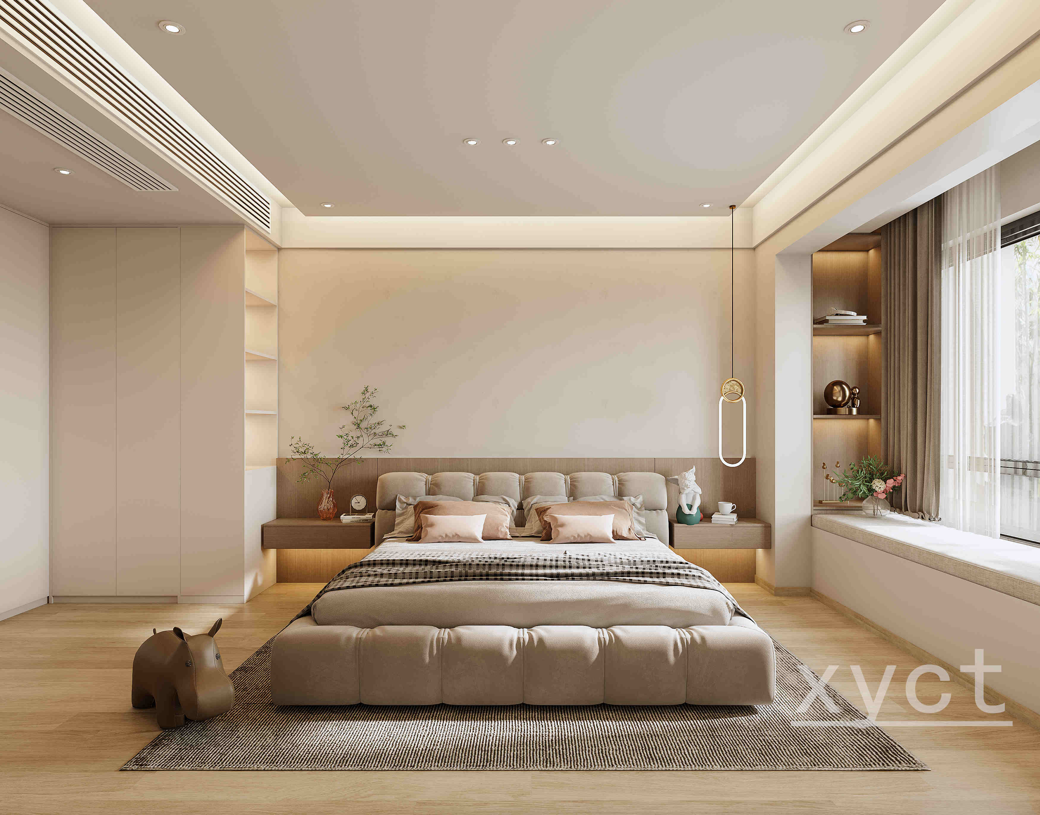 现代奶油风室内设计-10