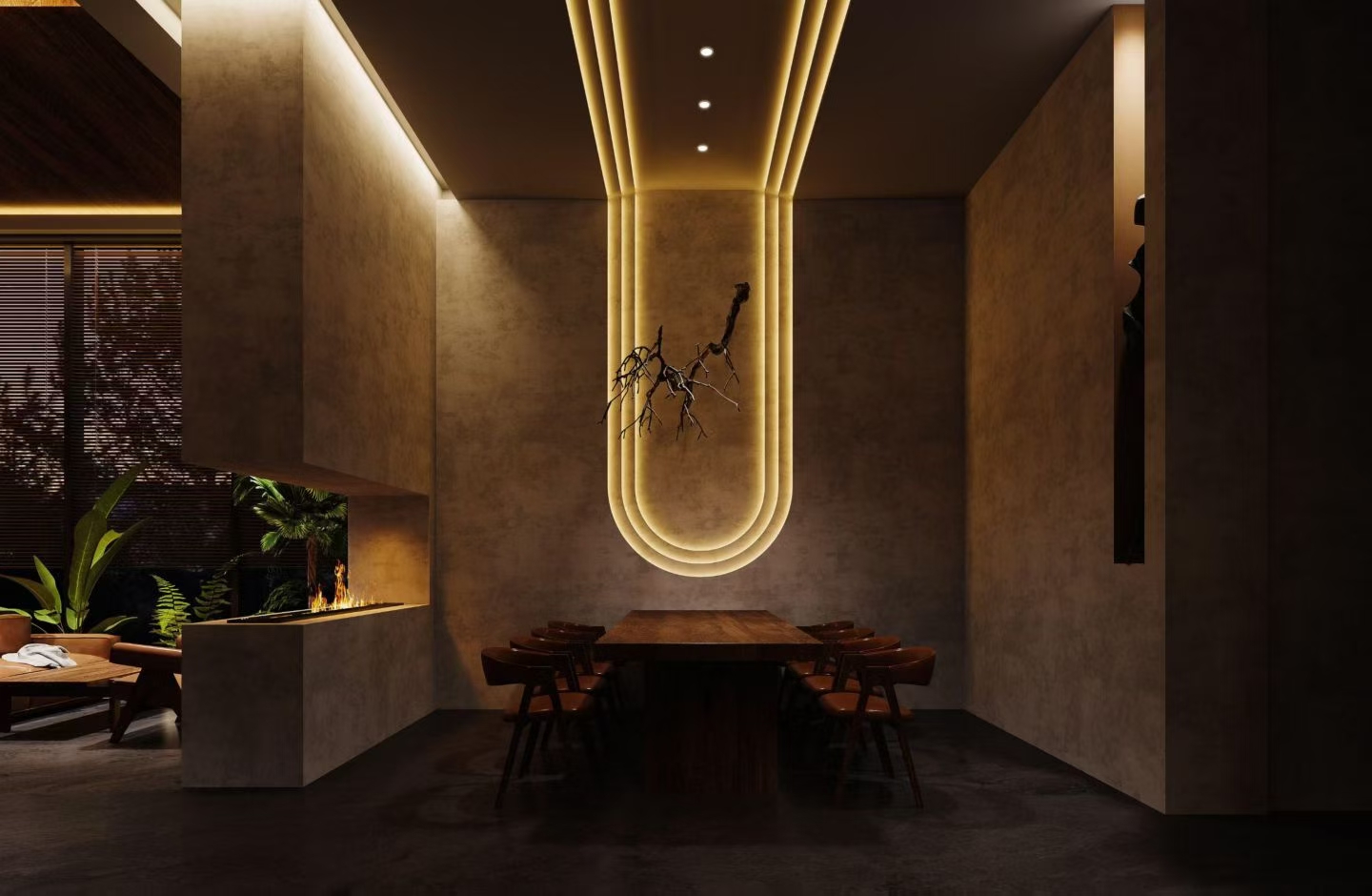 咖啡厅工装效果图-2