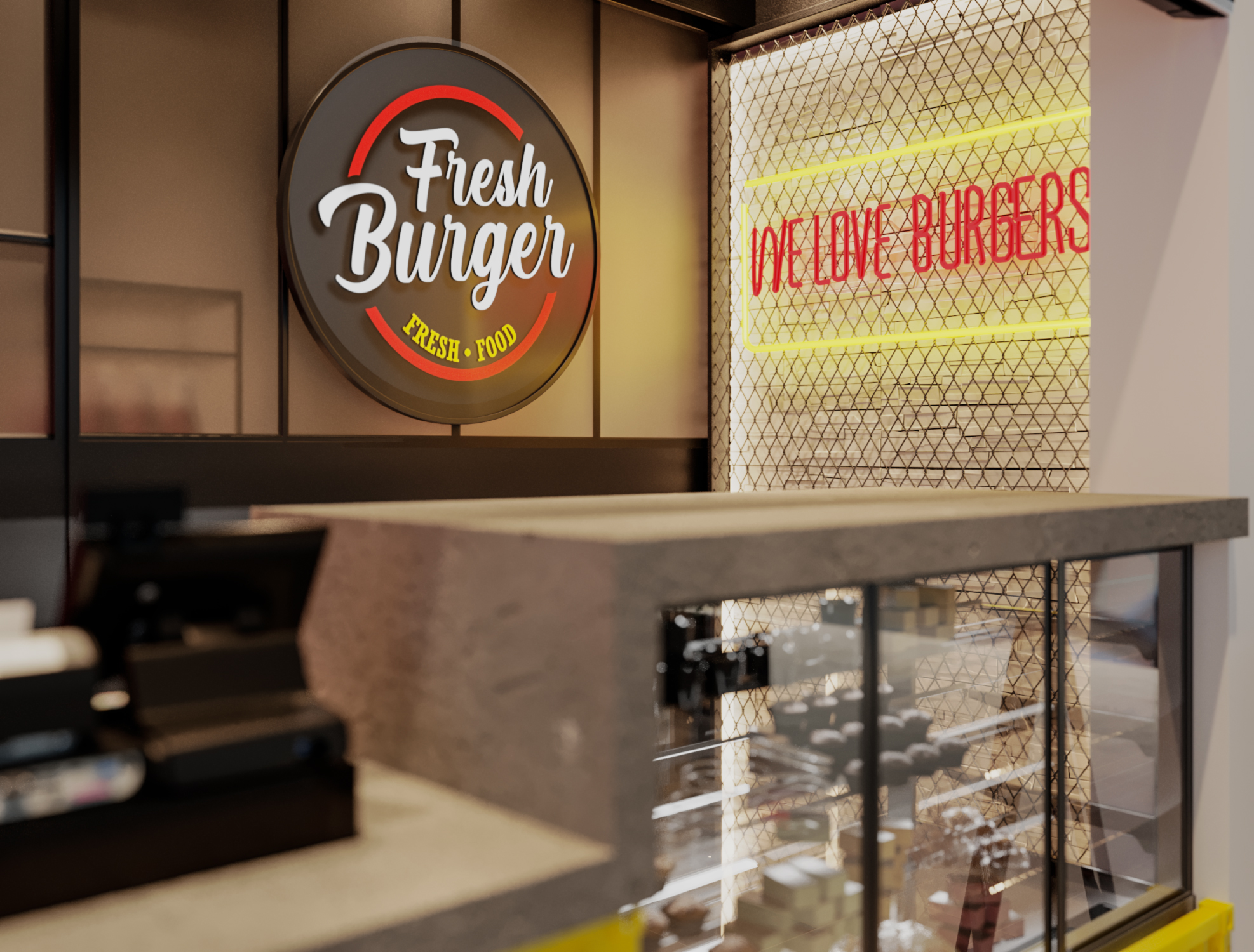 Fresh Burger 快餐店室内设计丨法国-7