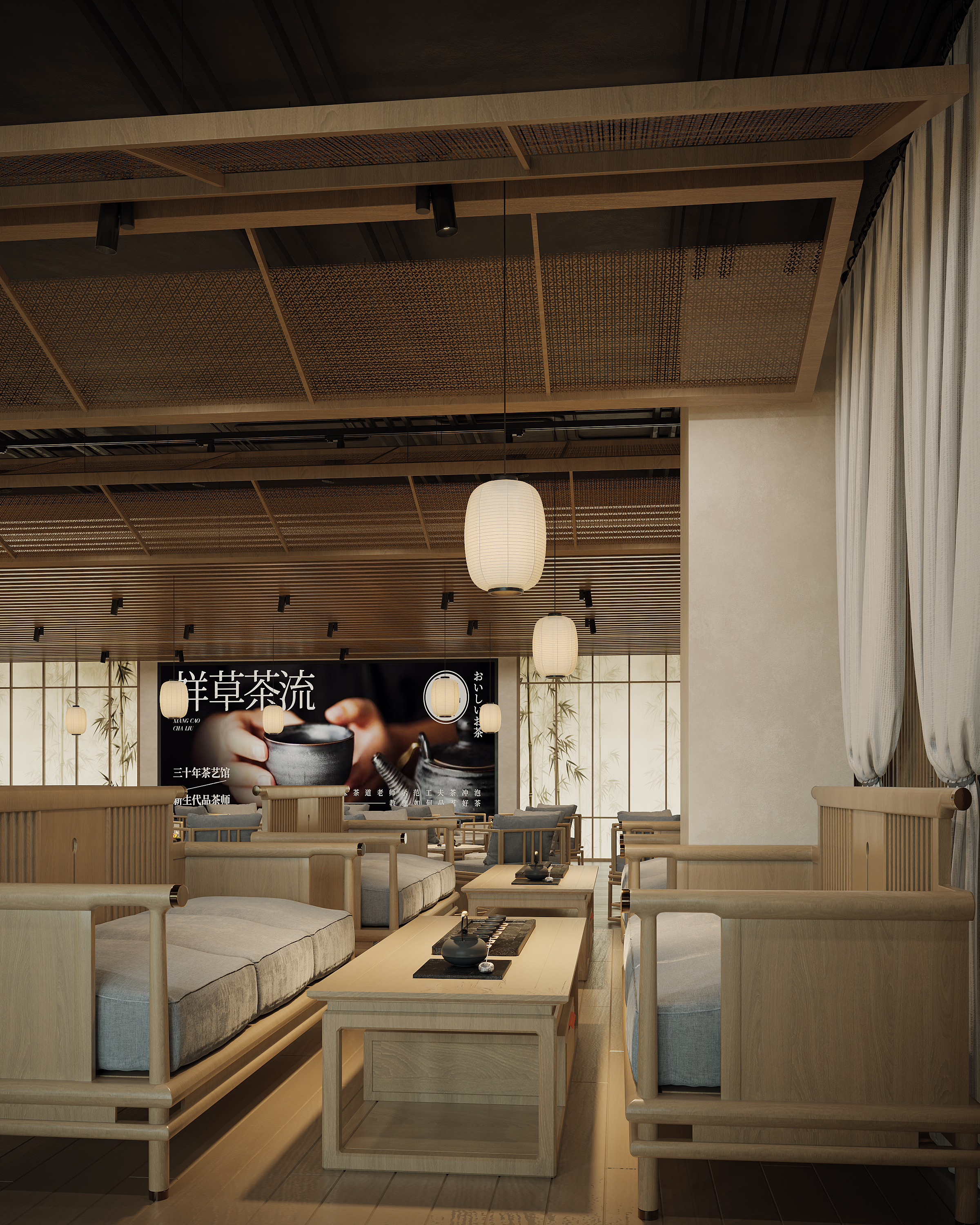 茶楼   杭州白龙马效果图-2