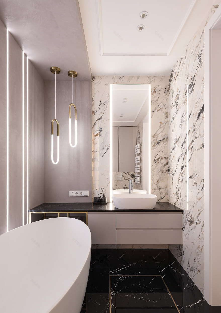 TETRIS·Grey Emerald 公寓丨乌克兰基辅丨S+O architects-36