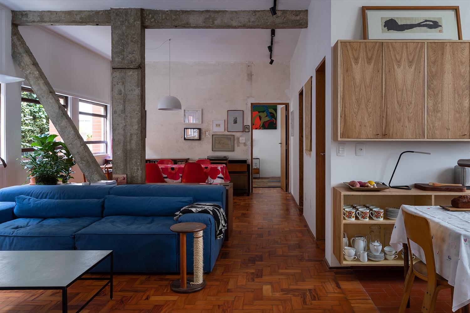 巴西公寓改造，尊重原始结构，引入自然光与通风-4