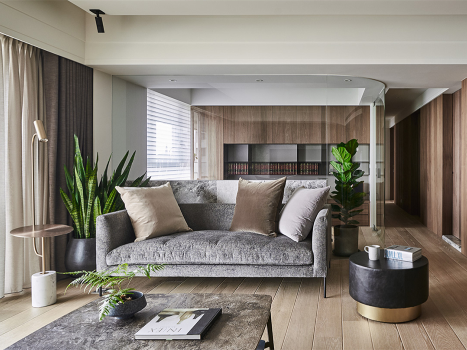 现代舒适的 132㎡原木风住宅-2