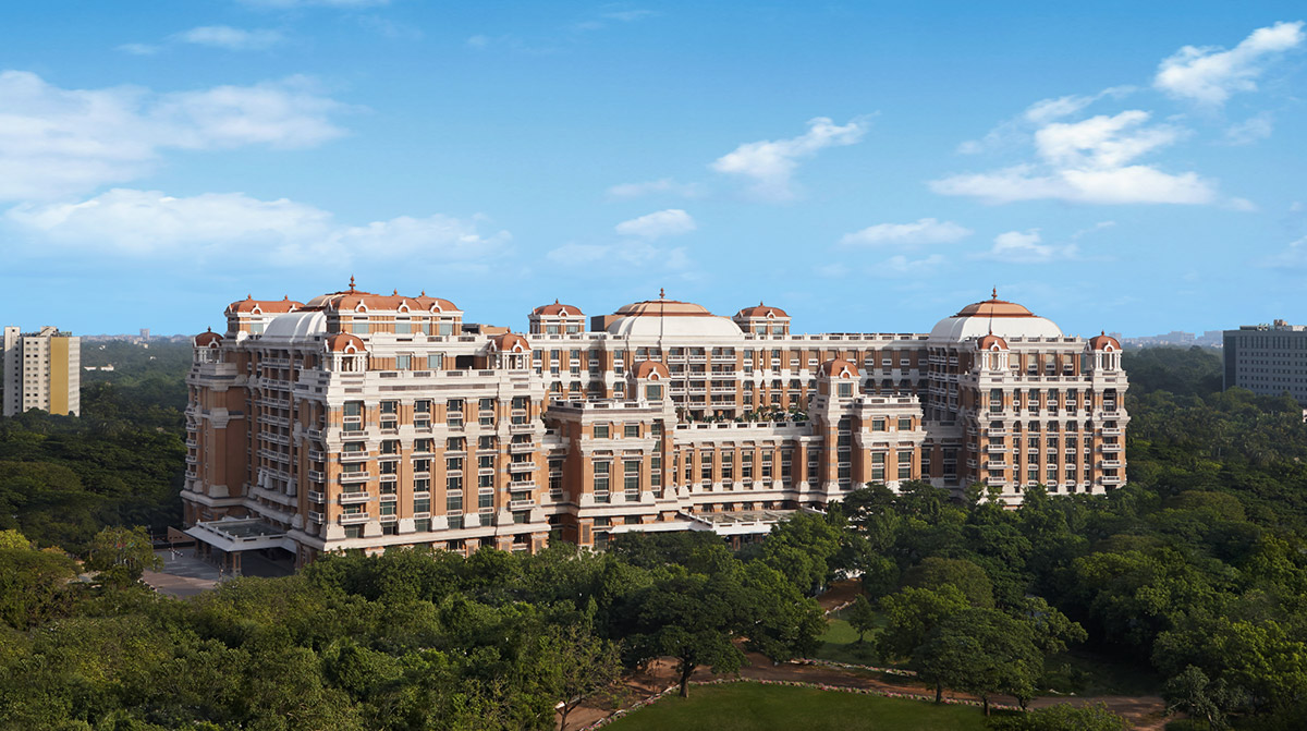 钦奈爱喜特格兰德乔拉酒店

注：ITC一般可音译为爱喜特 ，Grand Chola可音译为格兰德乔拉 ，它是一家酒店名称，常规处理方式便是将其音译与地点名结合起来表述如有不同的专业背景定义，请按需调整 丨印度金奈-0