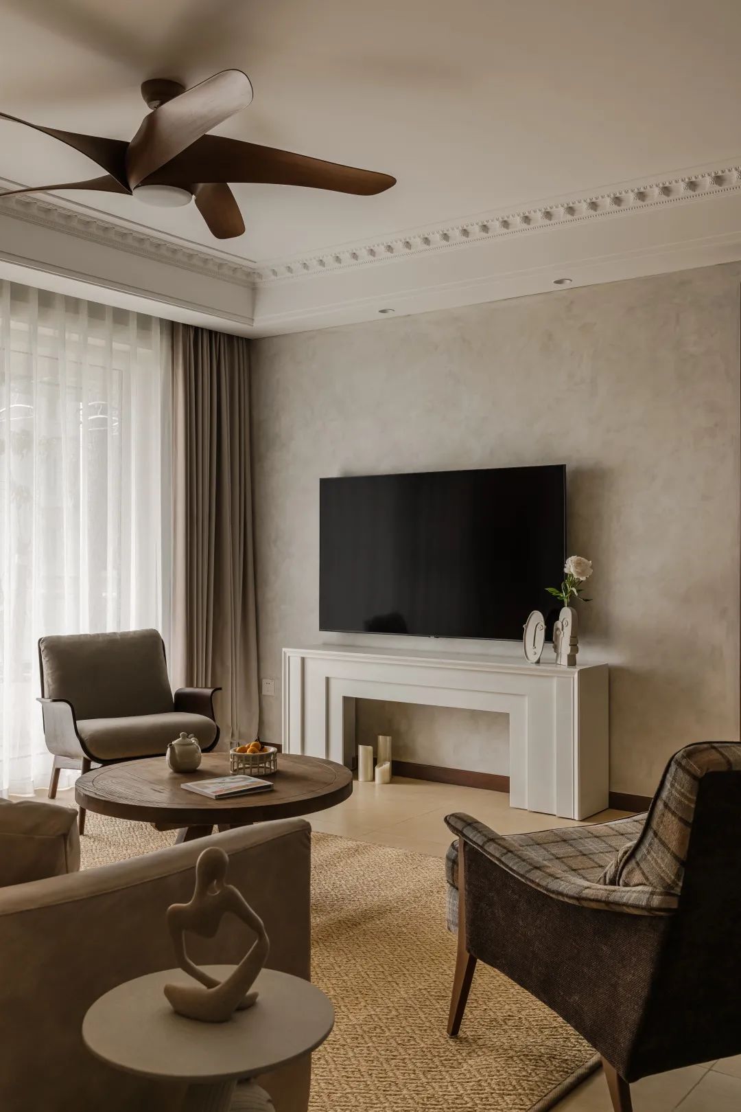 独居复古度假风精装房改造丨中国武汉丨梓维设计-47