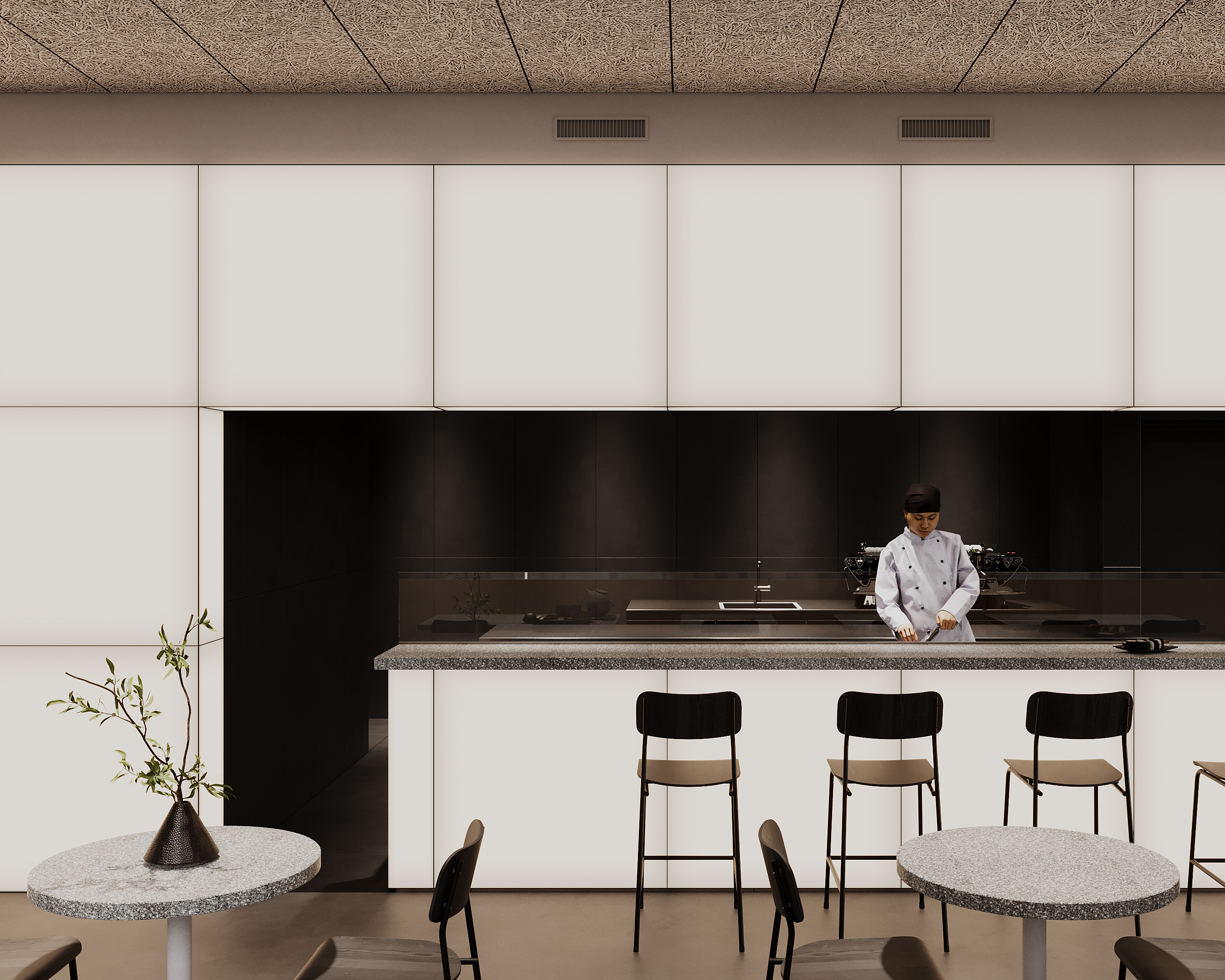 huit在法语中是八的意思，因此可翻译为八寿司餐厅 丨Oleksandra Urtiukova-3