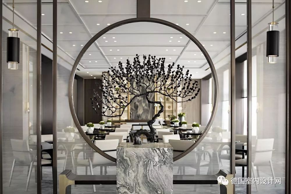 《云水谣》现代轻奢售楼处,融入自然元素,打造优雅空间-79