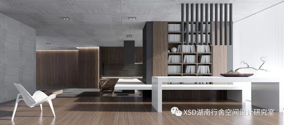 《融合》——现代简约挑空复式,自然生活与工作的完美结合-34