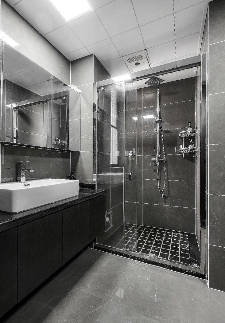 极简黑白调,开放式餐厨空间-35