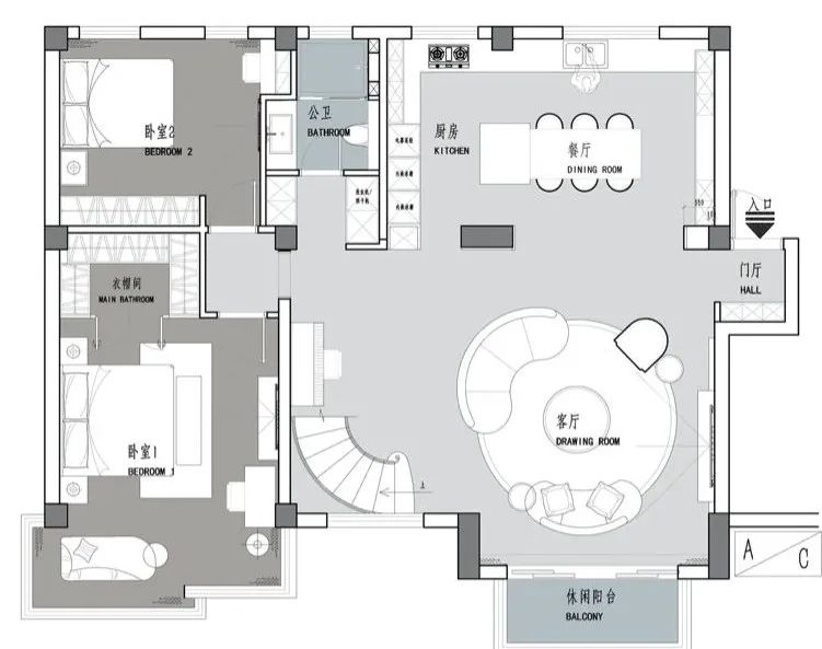 深圳 270㎡简美艺术大宅丨中国深圳丨予舍予筑空间设计(深圳)事务所-9