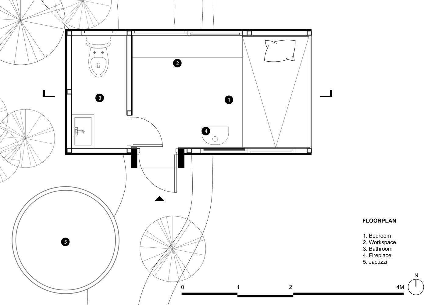越南北部山区的低成本临时森林屋-32