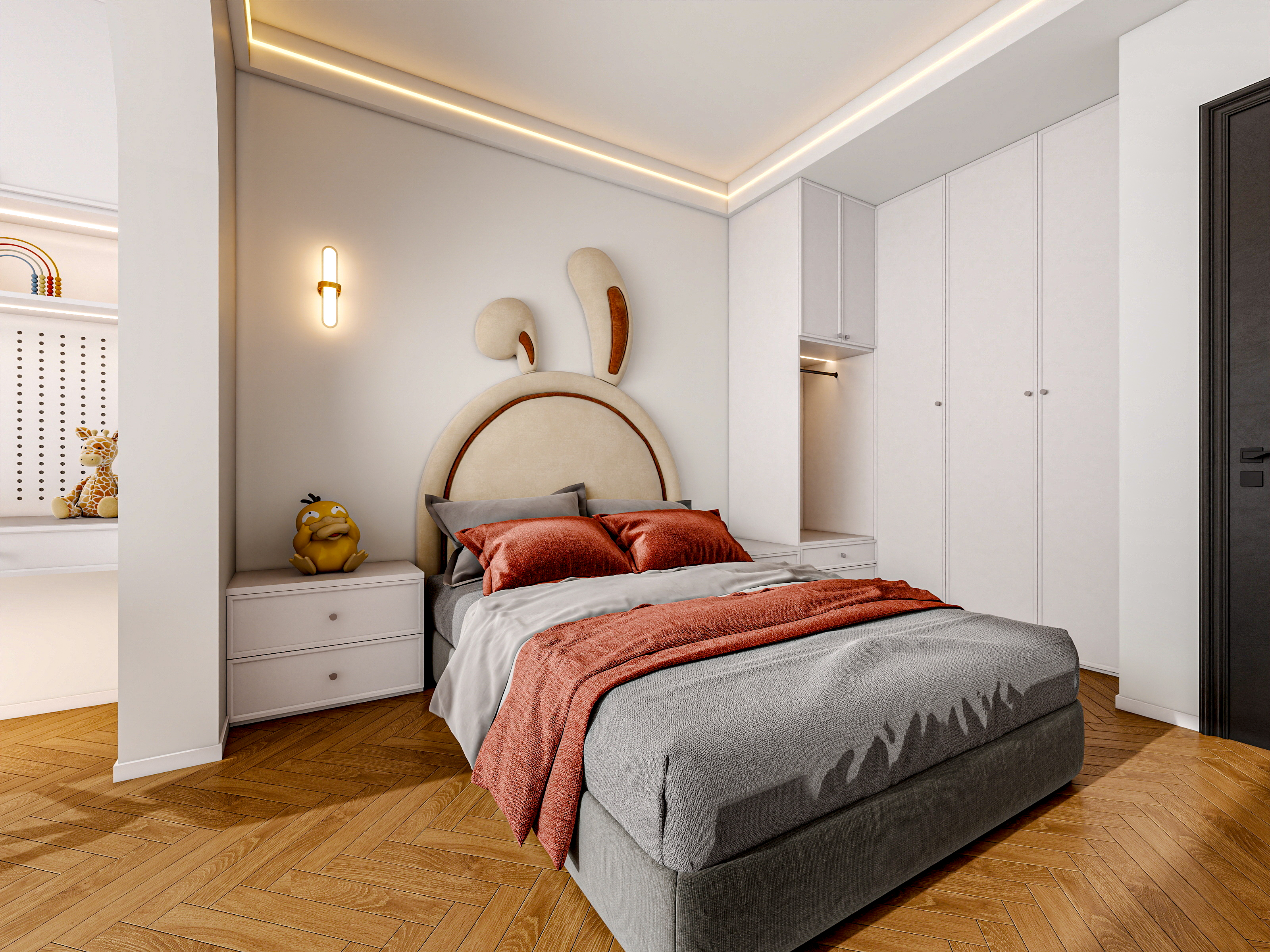 四川成都人居都市阳光（245平方简约法式顶跃六居室）-40