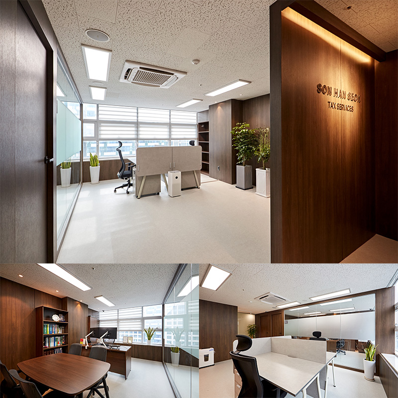 首尔高级会计师事务所的现代极简内饰设计-1